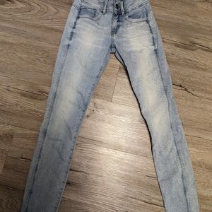 Barely worn G-star Lynn mid skinny jeans super stretchy faded blue